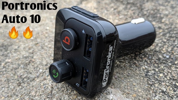 Portronics Auto 10 🔥🔥 Best bluetooth Audio Fm Transmitter & Car Fast  Charger unboxing and review 