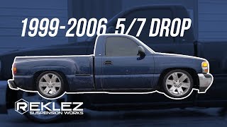 1999-2006 Sierra, Silverado 5/7 Drop Kit Installation, C Notch, Street Performance, Reklez, StepSide