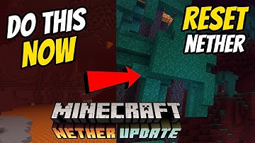 How to RESET your Nether! (Minecraft 1.16 Nether Update)