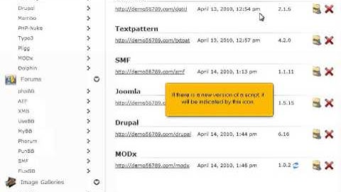 How to upgrade a script installed by Sofaculous