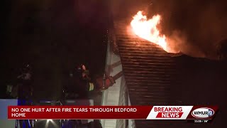 Crews battle attic fire at Bedford home on Winding Road