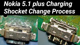 Nokia 5.1 Plus Charging Connector Repair | Charging Socket Replacement | Charging port repair