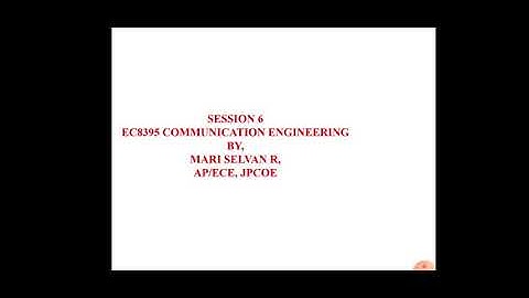 EC8395 COMMUNICATION ENGINEERING