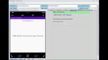 ADB WebUI Android Automotive App APK Manager Usage