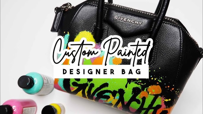 Custom Painted LV Crossbody Bag  How to Paint Leather Bags 