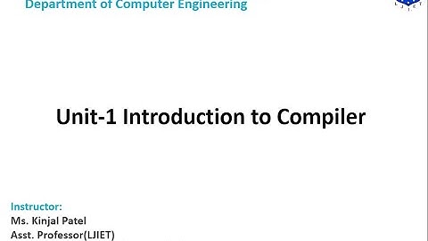 Lecture 1 | Compiler Design | Unit 1(part-1) | Introduction to Compiler