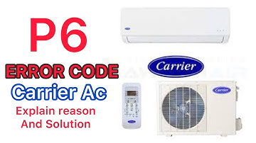 What is P6 in Carrier AC | Carrier Ac P6 Error Code | P6 Error Air Conditioner (@s4shamsiTech)
