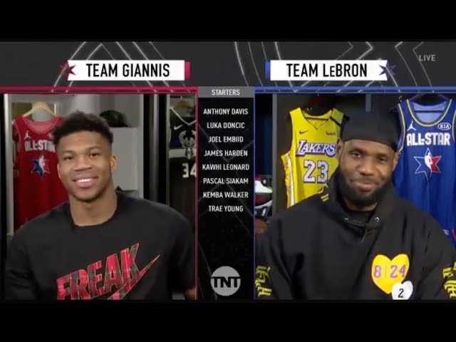 NBA on X: The 2020 #NBAAllStar #TeamLeBron & #TeamGiannis rosters as  drafted by @KingJames and @Giannis_An34!  / X