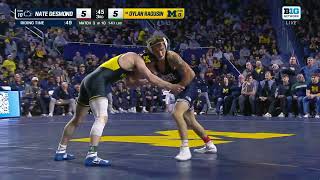 141 Lbs Penn States Nate Desmond Vs. Michigans Dylan Ragusin Penn State Wrestling