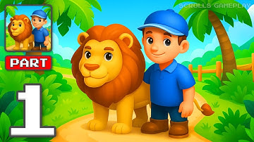 Zoo Craft - Gameplay Walkthrough Part 1 - Wild Zoo Builder 3D (iOS, Android)