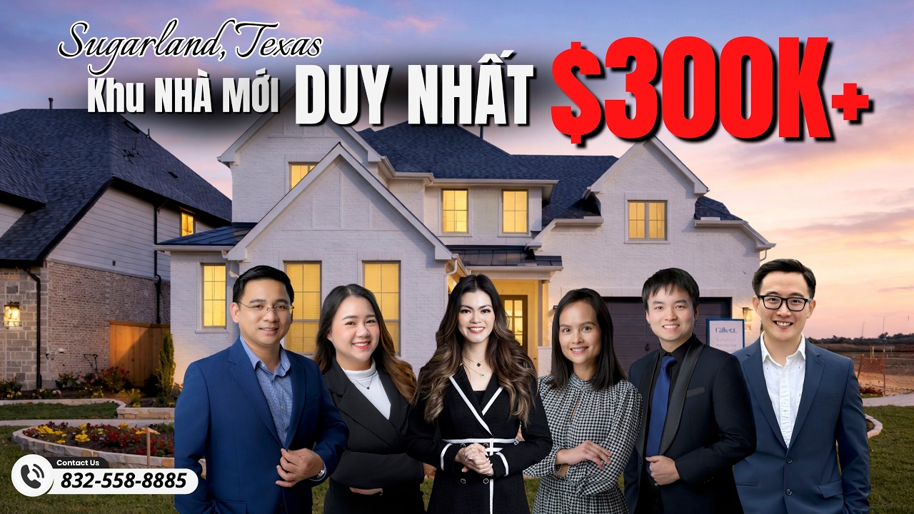 $300K+ 🔥 Khu  Nhà Mới DUY NHẤT ở Sugarland, Texas | Nhà Đẹp Hoa Kỳ