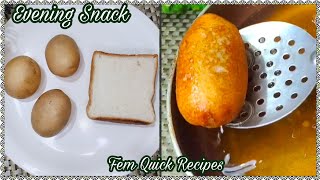 Easy Snack Recipe | Quick Snack | Instant Snack | Bread Rolls | Evening Snack - Fem Quick Recipes