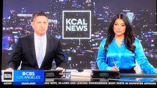 KCAL News at 6pm Saturday on CBS Los Angeles teaser and open December 9, 2023