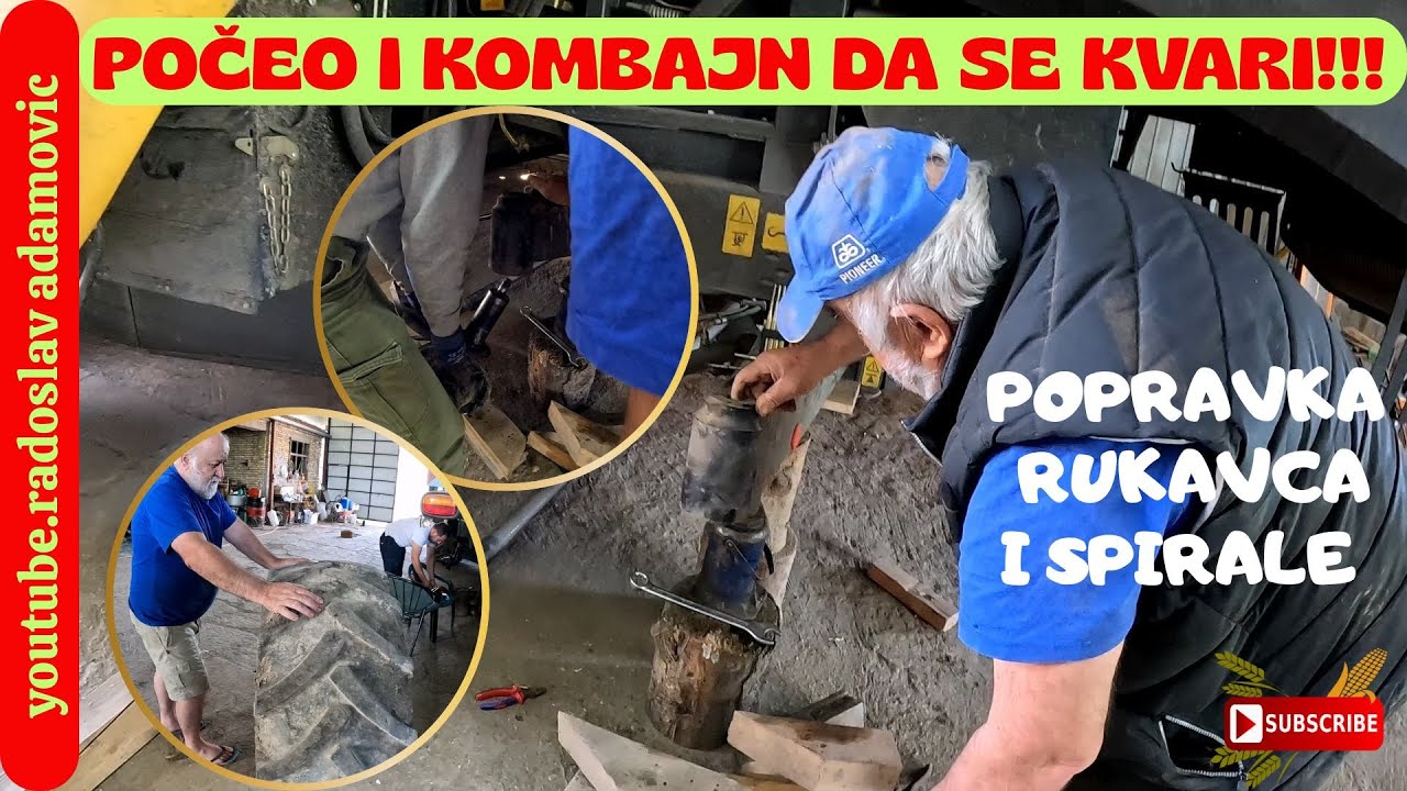 POČEO I KOMBAJN DA SE KVARI!!! POPRAVKA RUKAVACA I SPIRALE BUNKERA ; THE COMBINE FAILURES BEGUN!
