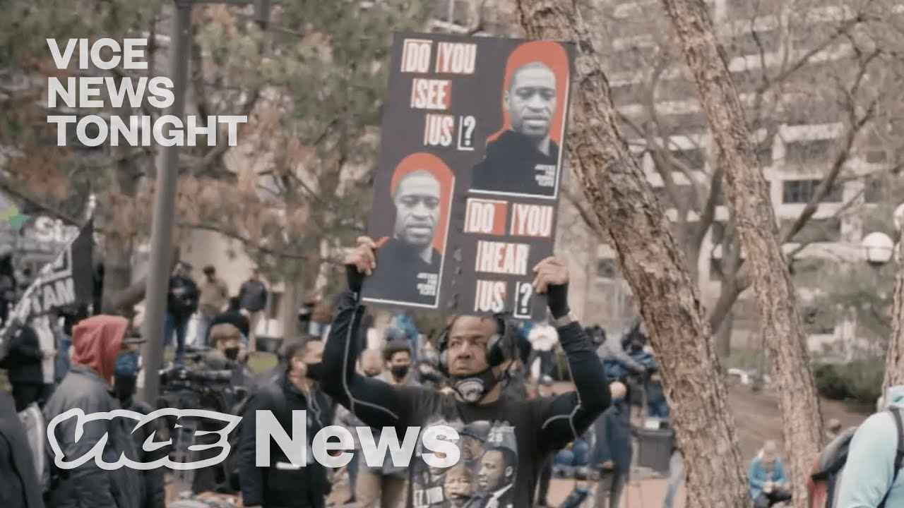 Film backdrop image for Minneapolis Reacts to Derek Chauvin's Guilty Verdict (2021)