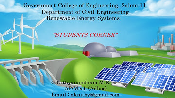 Renewable Energy System || Solar cell and its Types || Students corner