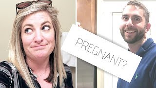 LIVE PREGNANCY TEST + TELLING MY HUSBAND!