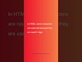 What Are HTML Entities? | HTML Entities Explained #html #webdevelopment #coding #interviewquestions