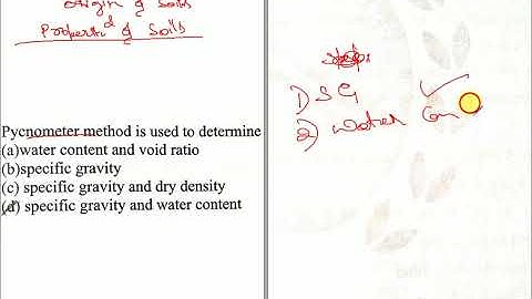 Geotechnical Engg- MCQ s - Topic- Origin and Properties of soil- Part 1