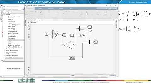 Simulación de un sistema en variables de estado (Matlab-Simulink) (2/2)