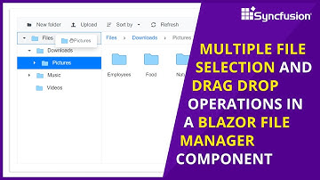 Multiple File Selection and Drag Drop Operations in a Blazor File Manager Component