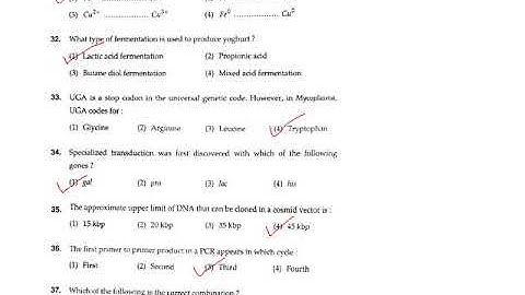M.Sc. Applied Microbiology (2016) BHU MCQ solved part 1