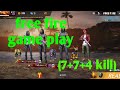 Free fire  heroic gameplay| osm gameplay (7+7+4 kill)