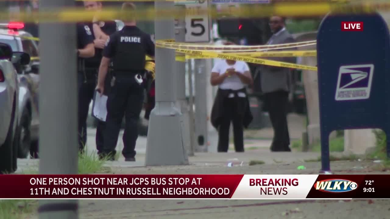 1 shot at JCPS bus stop, near scene of shots fired last week - YouTube
