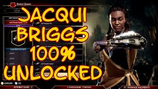 Jacqui Briggs Showcase - All Gear, Skins, Cinematics & Finishers Unlocked - Mortal Kombat 11