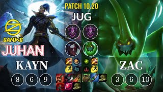 OZ Juhan Kayn vs Zac Jungle - KR Patch 10.20