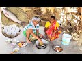 Fish and Egg kofta curry cooking for eating at lunch menu by our santali tribe grandmaa