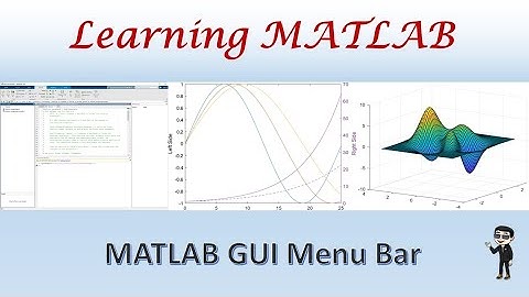 MATLAB GUI Menu Bar