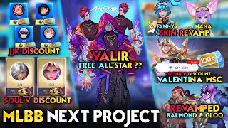 FREE VALIR ALL STAR? | DISCOUNT JJK & SOUL V SKIN | BALMOND & GLOO REVAMP  MLBB #whatsnext