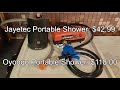 Vanlife Gear Review: Portable Rechargeable Shower - Jayetec vs Oyooqo