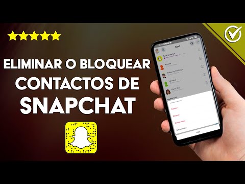 ¿Cómo eliminar o bloquear contactos de SNAPCHAT? - Android y iOS