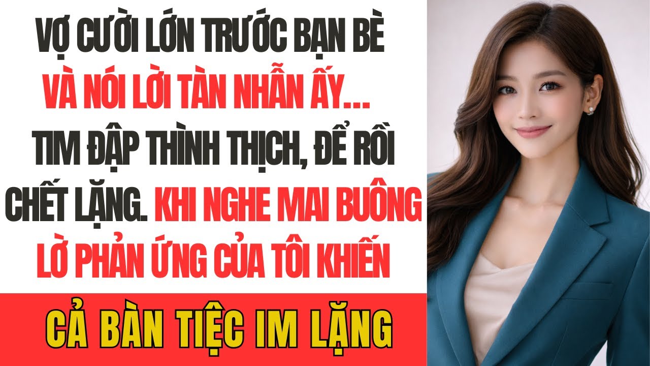 Vợ cười lớn trước bạn bè và nói lời tàn nhẫn ấy… phản ứng của tôi khiến cả bàn tiệc im lặng”