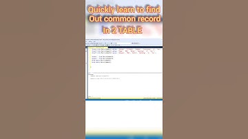 SQL | FIND OUT DUPLICATE RECORDS IN 2 TABLE🔥