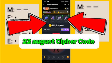 22 August Daily Cipher Code for 1 m Coins Today | Hamster Kombat Daily Cipher√ 22 August Cipher Code