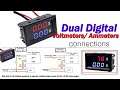 Dual Digital-Voltmeters/ Ammeters DC 100V 10A Voltmeter Ammeter Blue + Red LED, dsn vc288