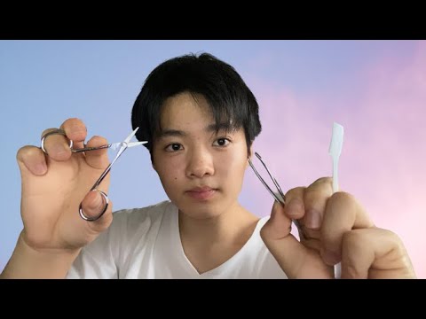 ASMR Haircut Eyebrow Salon✂ 【ASMR 眉毛のヘアカット】