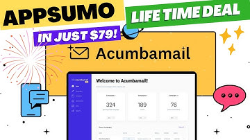 Acumbamail Lifetime Deal AppSumo Review - Best Email Campaigns and Landing Pages