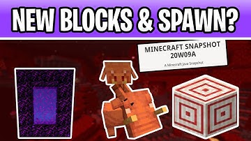 Minecraft 1.16 Crying Obsidian & Target Block!!! Snapshot 20W09A Nether Update Spawn Point?