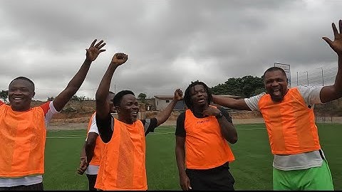 Watch how Former Black stars Players Celebrated Sulley Muntari Birthday at Kwadwo Asamoah Astro truf