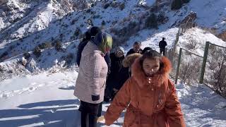 Chimgan Mountains | Fresh Snowfall Chimyon Charvak Tashkent #uzbekistan