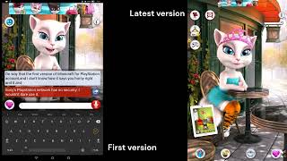 Talking Angela first version and latest version