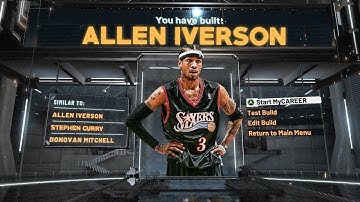 NBA 2K20 ALLEN IVERSON BUILD - SPEEDBOOSTING TWO WAY SCORING MACHINE BUILD