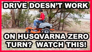 How to Replace the Drive Belt on Husqvarna Zero Turn Riding Lawn mower