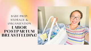 Prepping For Baby 5 // Home Birth Supplies, Postpartum, Breastfeeding // Storage and Organization
