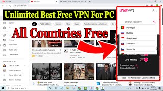 All Countries & Unlimited VPN Free | How to Setup a VPN on a Computer in 2022 screenshot 3