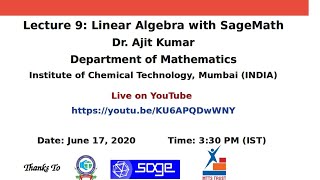 SageMath: Lecture 9